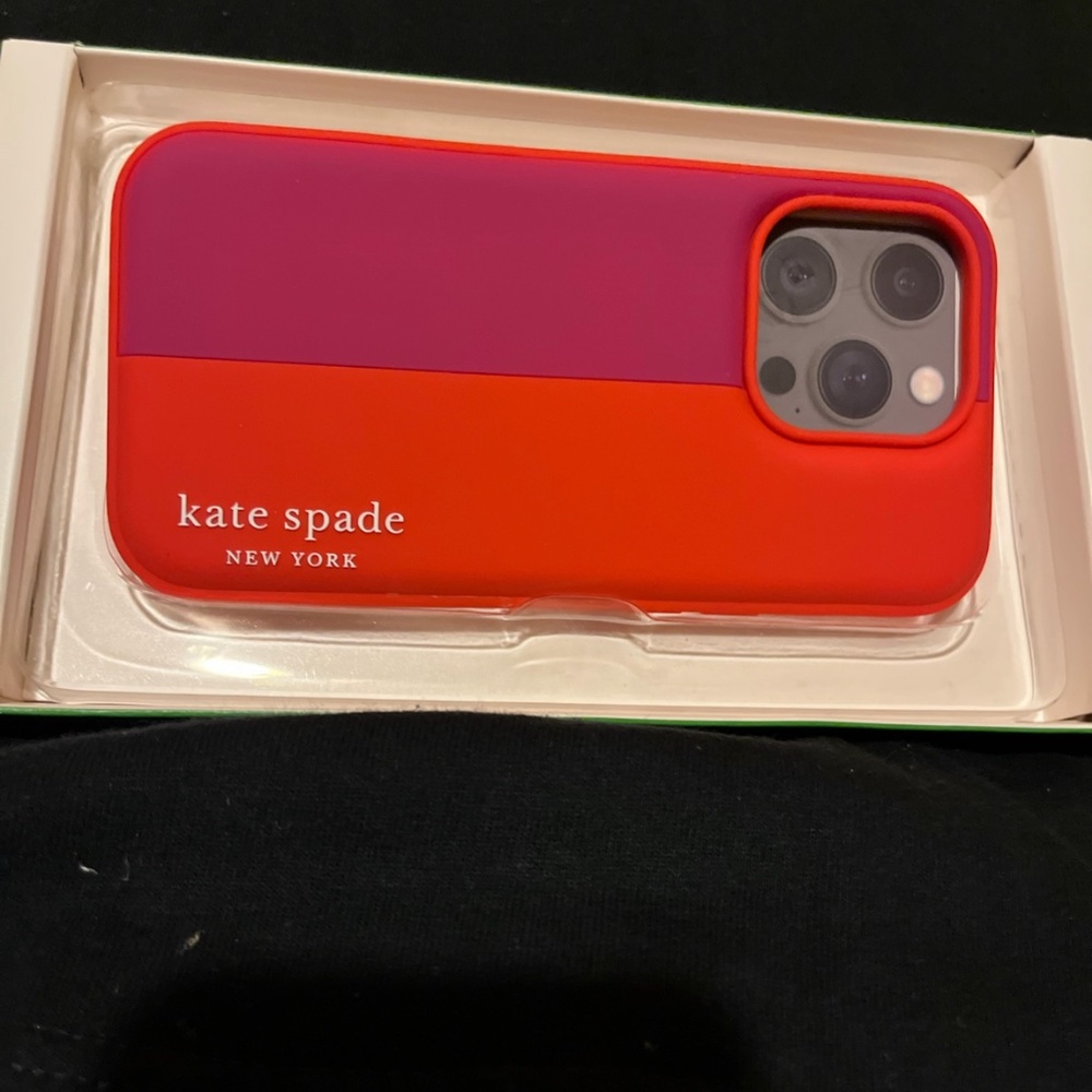 Kate Spade iPhone Case (Red & Magenta)